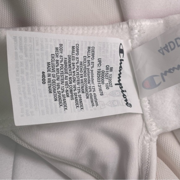 Champion Women's White Sports Bra 44DDD Moisture Wicking and Max Control - Picture 6 of 10